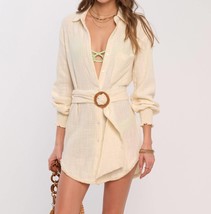 Heartloom zeva cover up in ivory - size M - $71.28