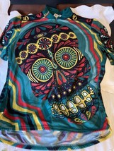 Pearl Izumi Day of Dead Mexico Flower Skull Cycling Jersey XL - $34.65