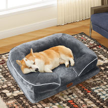 Orthopedic Dog Bed Rectangle Memory Foam Pet Bed with Removable Washable Cover - £39.78 GBP