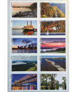 MIGHTY MISSISSIPPI - 2022 - BLOCK of 10 - MNH - Scott #55698a-j - £7.58 GBP