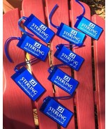 Lot of 8 Cruise Luggage Travel PVC Tags Blue Labels UNUSED Sterling Fund... - $328.24 MXN