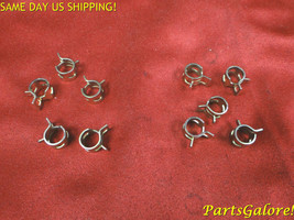 10 Hose Clamps, 8mm 5/16&quot; Hose, Spring Band Style, Cadmium Plated - $2.95