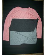 Women&#39;s Top Long Sleeve Color Block Twist Knot Loose Fitting by Soulomel... - $257.12 MXN