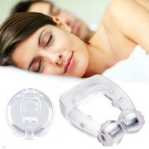 Mini Anti Snoring Sleeping Aid Silicone Magnetic Stop Snoring Nose Clip - £5.45 GBP