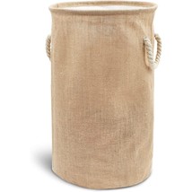 Collapsible Laundry Basket Large With Drawstring Top Closure (13.4 X 22 In) - £26.28 GBP