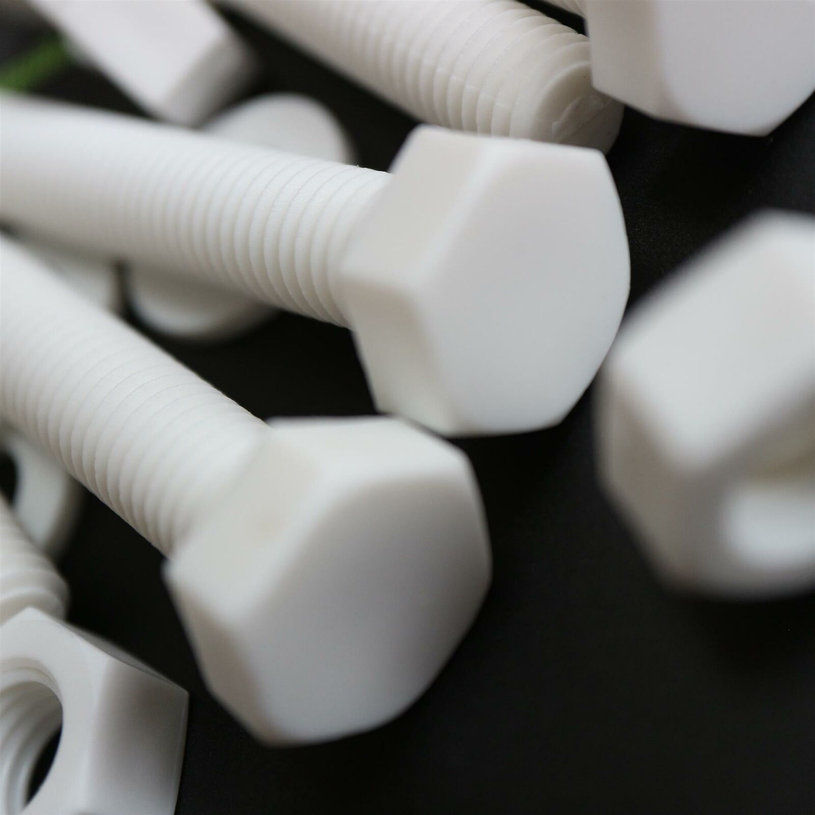 10x White PP Screws Plastic Nuts &amp; Bolts, Washers, M10 x 70mm, Anti-Corr... - $21.09