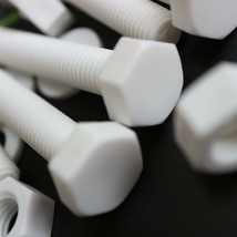10x White PP Screws Plastic Nuts &amp; Bolts, Washers, M10 x 70mm, Anti-Corr... - $407.84 MXN