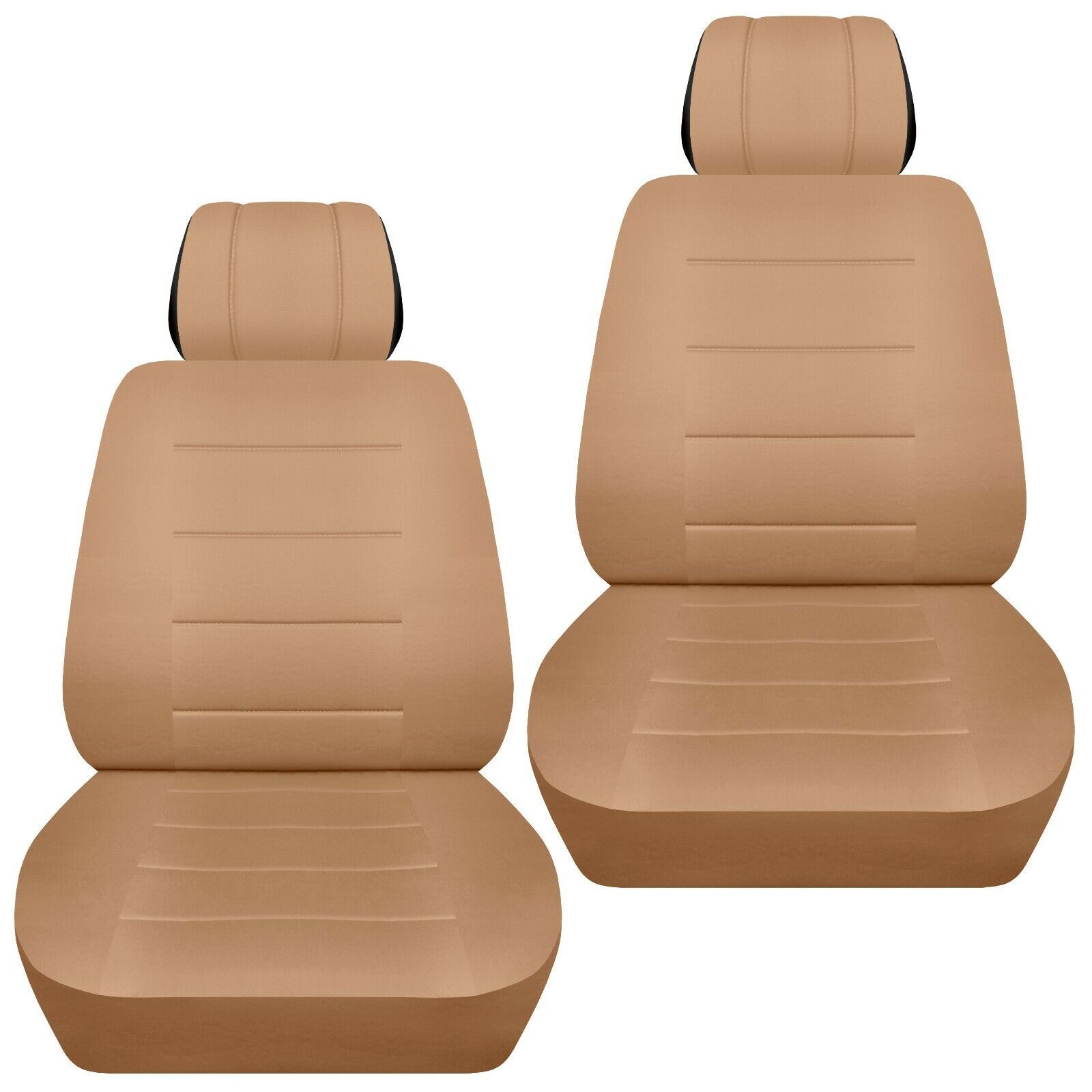 Front set car seat covers fits 1996-2020 Honda Civic    solid tan - $69.99