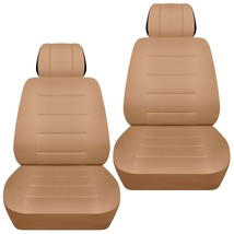 Front set car seat covers fits 1996-2020 Honda Civic    solid tan - £56.29 GBP