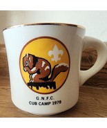 Vintage Boy Scouts G.N.F.C. Cub Camp 1978 Squirel  Mug Cup BSA 3 1/4&quot; CR... - $7.59
