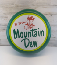 Vintage Mountain Dew Bottle Cap Sign - Rare &amp; Scarce Promotional 80&#39;s Si... - £228.22 GBP