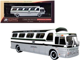 1966 GM PD4107 &quot;Buffalo&quot; Coach Bus &quot;Peter Pan Bus Lines&quot; Destination: &quot;P... - $49.93