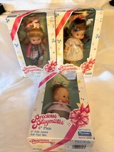 3 Vintage Precious Playmates Dolls Little Angel x2 &amp; Pixie 6” 1987 NIB - £33.54 GBP