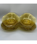 Vintage Federal Glass Madrid Collection Amber Bowls 7&quot; Depression Glass ... - $14.92 CAD