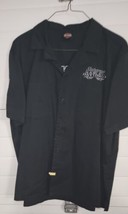 Mens XXL Harley Davidson Bahamas Button Front Short Sleeve Black Shirt Nice - £78.68 GBP