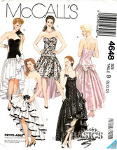 McCall&#39;s Dress Pattern #4648 Tiered Scalloped Drop Waist Misses&#39;/Petite Sz 8-12 - £7.76 GBP