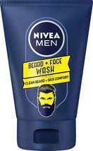 Nivea Men Clean Beard &amp; Skin Comfort Face Wash 3.38 Oz - £13.92 GBP