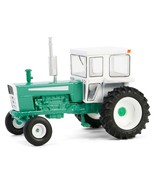 1973 Tractor with Closed Cab Green and White Down on the Farm Series 9 1/64 - $626.38 MXN