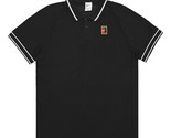Nike Court Heritage Tennis Polo Men&#39;s Sports T-shirt Top Black NWT FQ210... - $107.91
