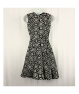 Zara Geometric Jacquard Dress SMALL Sleeveless Fit and Flare Women&#39;s - £19.10 GBP