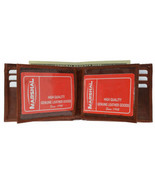 MENS BURGUNDY WINE  LEATHER WALLET BIFOLD ID Window  New Credit Card Hol... - $20.92 CAD