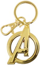 Marvel 68801 Avengers Logo in Gold - Pewter Key Ring Action Figure Accessories,  - $9.03