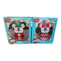 Disney Gemmy 3.5’ Tall Minnie Mouse &amp; Mickey Mouse Airblown Inflatables *New - £60.32 GBP