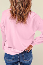 Pink Valentine LOVE Chenille Embroidered Sweatshirt - $22.35