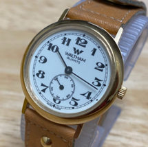 Vintage Waltham Lady Small Second Gold Tone Swiss Analog Quartz Watch~New Batter - $45.59