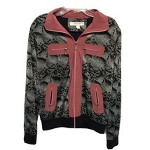 Member Ladies High Fashion Classy Zip Up Jacket ~ Sz M ~ Blacks, Gray, Pink - £8.43 GBP