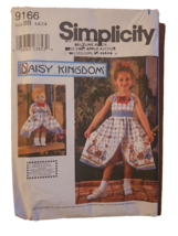 Daisy Kingdom Dress Sewing Pattern Matching Doll Clothes Simplicity 9166 BB 5-8 - $9.59