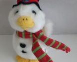 2019 Aflac Holiday Season Talking Duck Plush Scarf Top Hat Working - £7.65 GBP