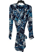 Sanctuary Women Dress Floral Long Sleeve Belted Surplice Shirttail Hem Sz. Small - £19.28 GBP