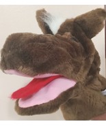 Vintage 1990s Geppeddo 9&quot; Plush Brown Horse Stage Hand Puppet Axis Handp... - $13.69 CAD