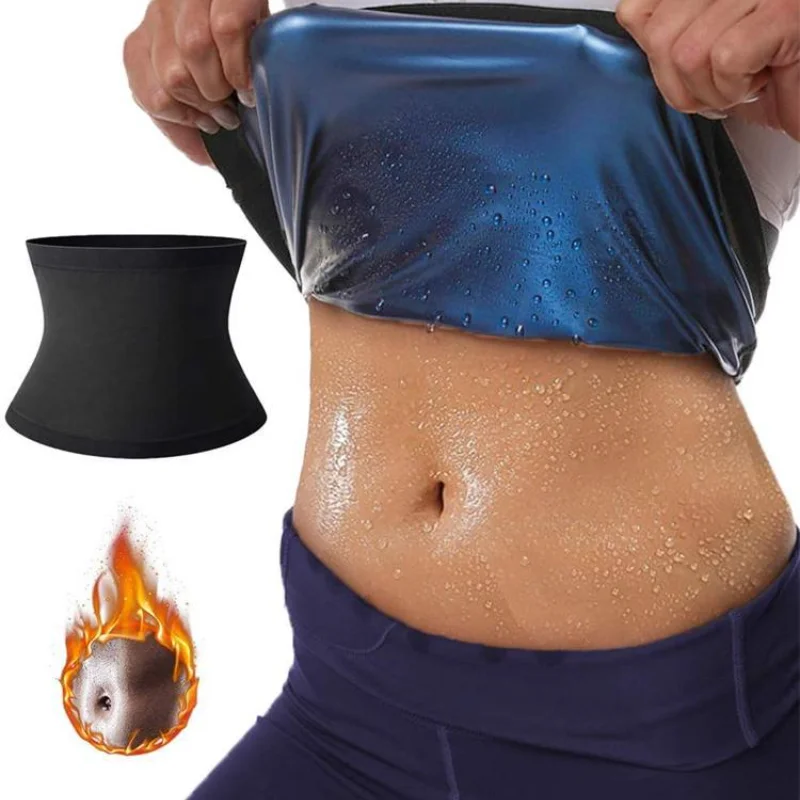 Sporting Sauna Waist Trimmer Belly Wrap Workout Sporting Sweat Band Abdominal Tr - £23.45 GBP