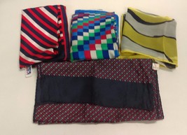 Vintage womens mixed lot scarfs various geometric prints - £16.79 GBP