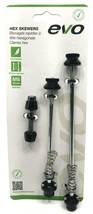 EVO Quick Release Front/Rear Bicycle Wheel &amp; Seatpost Anti Theft Skewer Set - £19.65 GBP