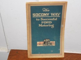 Vintage SOCONY Ford Motoring Pamphlet - $276.80 MXN