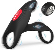 Vibrating Cock Ring, Cock Penis Rings with 12 Vibration Modes &amp; USB Charge - £15.21 GBP