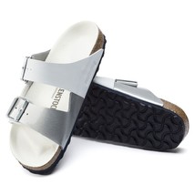 Birkenstock Arizona Split White Birko Flor Narrow Sz 37, NIB! - $94.04