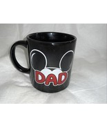 Disney Dad Coffee Mug Cup Black Mickey Mouse Florida Jerry Leigh ceramic  - $27.14 CAD