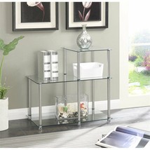Convenience Concepts Designs2Go Three-Tier Clear Glass End Table - $136.99