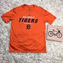 Mlb Majestic Detroit Tigers Orange Youth Xl Extra Large Short Sleeve Baseball - £6.32 GBP