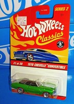 Hot Wheels 2006 Classics Series 2 #1 1970 Chevelle Convertible Green w/ RL5SPs - £6.53 GBP