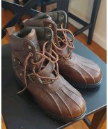 POLO RALPH LAUREN Feltwell Brown Tan Oiled Leather Hiking Boots Womens S... - $63.08 CAD