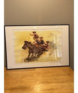 Chaim Gross Bareback Rider Horse Cowboy Lithograph Signed Numbered No Frame - $405.98 CAD