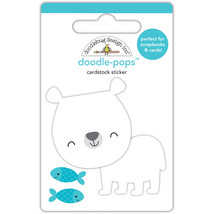 Doodlebug Doodle-Pops 3D Stickers -At The Zoo Patrick Polar Bear - $6.77