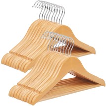 KidS Hangers, Set Of 20 Solid Wood Hangers, Children&#39;S Coat Hangers With Pants B - £36.37 GBP
