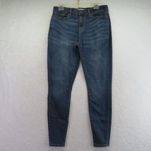 Levis Blue Jeans Womens Size 14 Signature Mid Rise Skinny Dark Wash Denim - $17.82