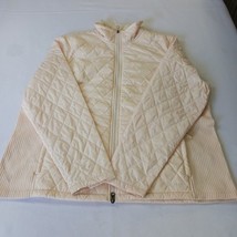 L.L.Bean Women’s Size 2X Reg Light Peach Full Zip Quilted Jacket Pockets 295900 image 14